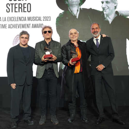 SODA STEREO recibió el PREMIO A LA EXCELENCIA MUSICAL 2023